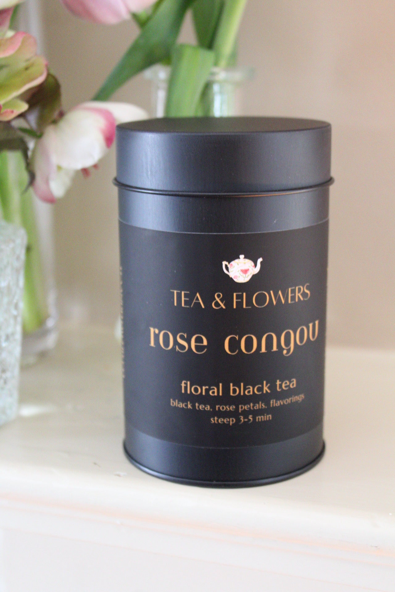 rose congou floral black tea