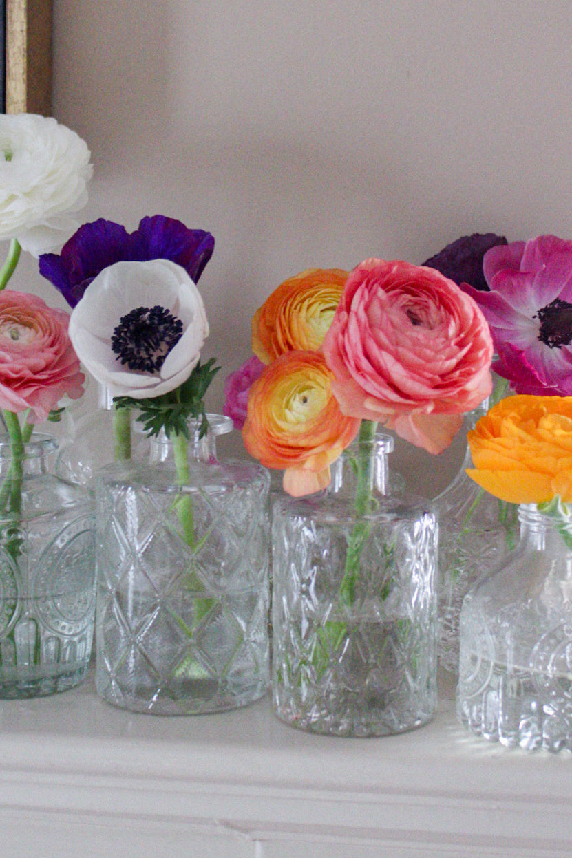 bud vases with florals (6)