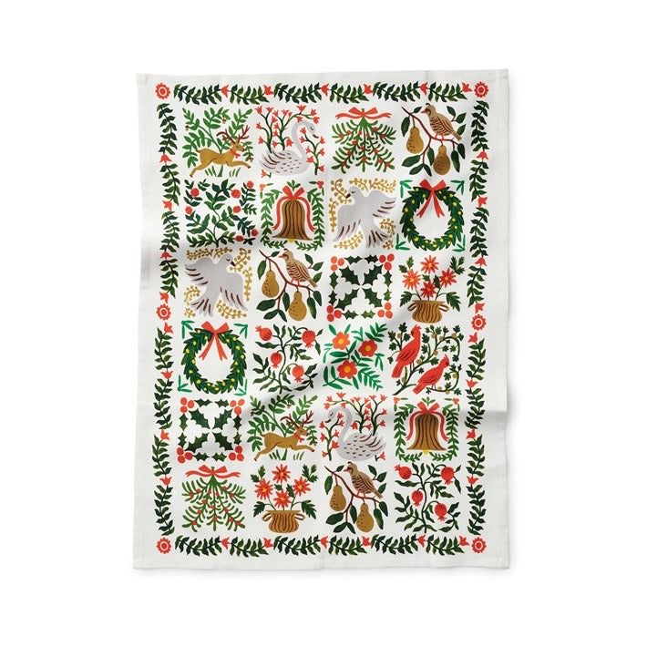 Christmastide Tea Towel