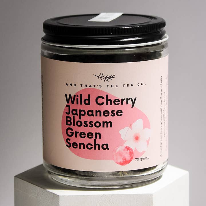 wild cherry - Japanese cherry blossoms green loose leaf tea