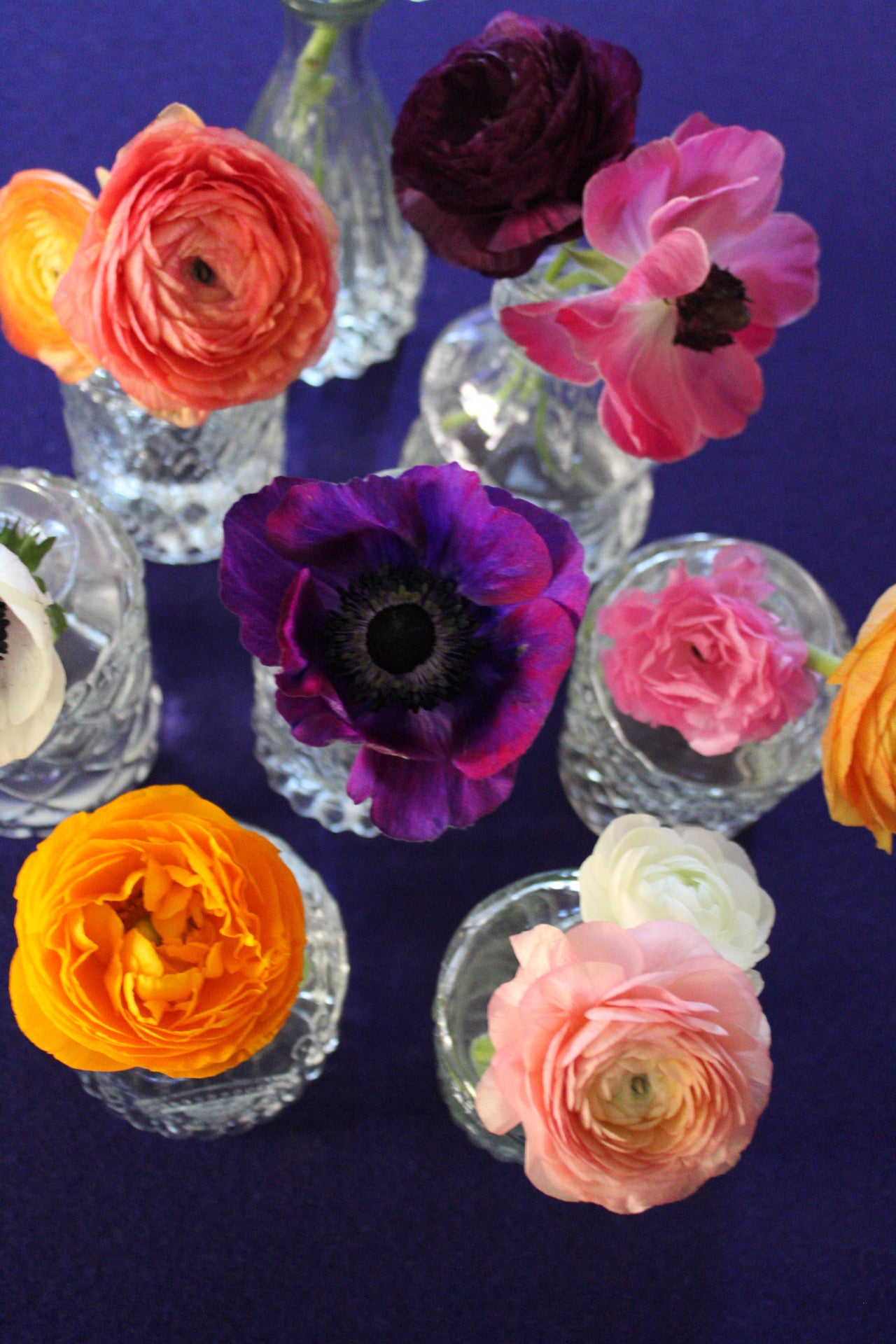 bud vases with florals (6)