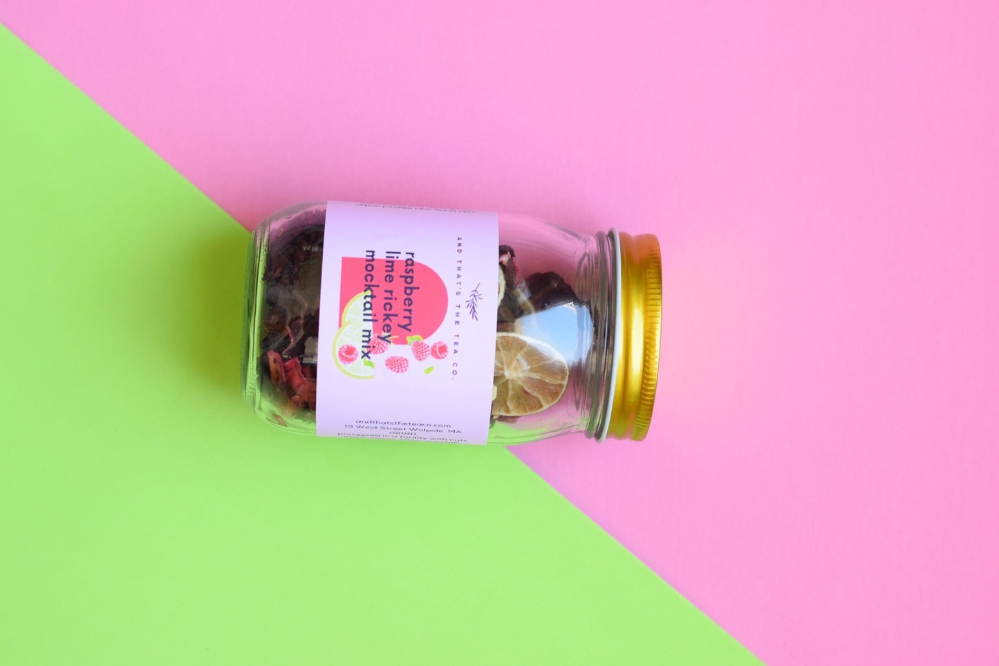 raspberry lime rickey mocktail mix