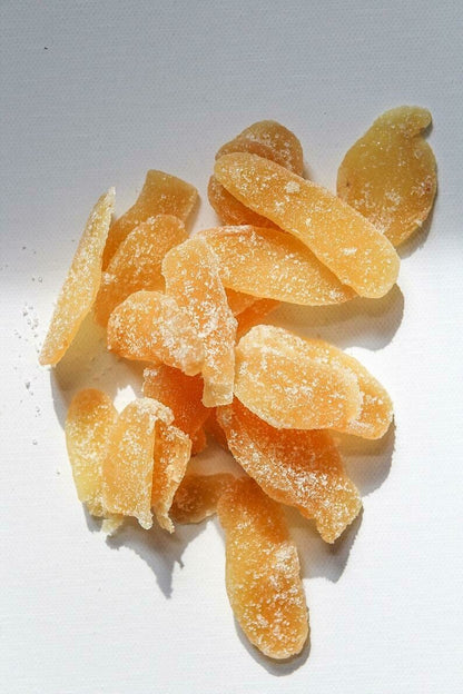Crystallized Candied Ginger Pieces 1/4 pound