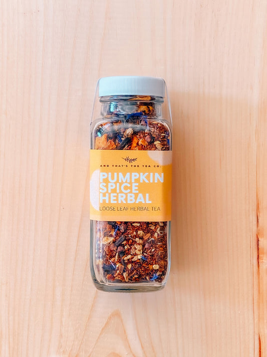 pumpkin spice herbal loose leaf herbal tea