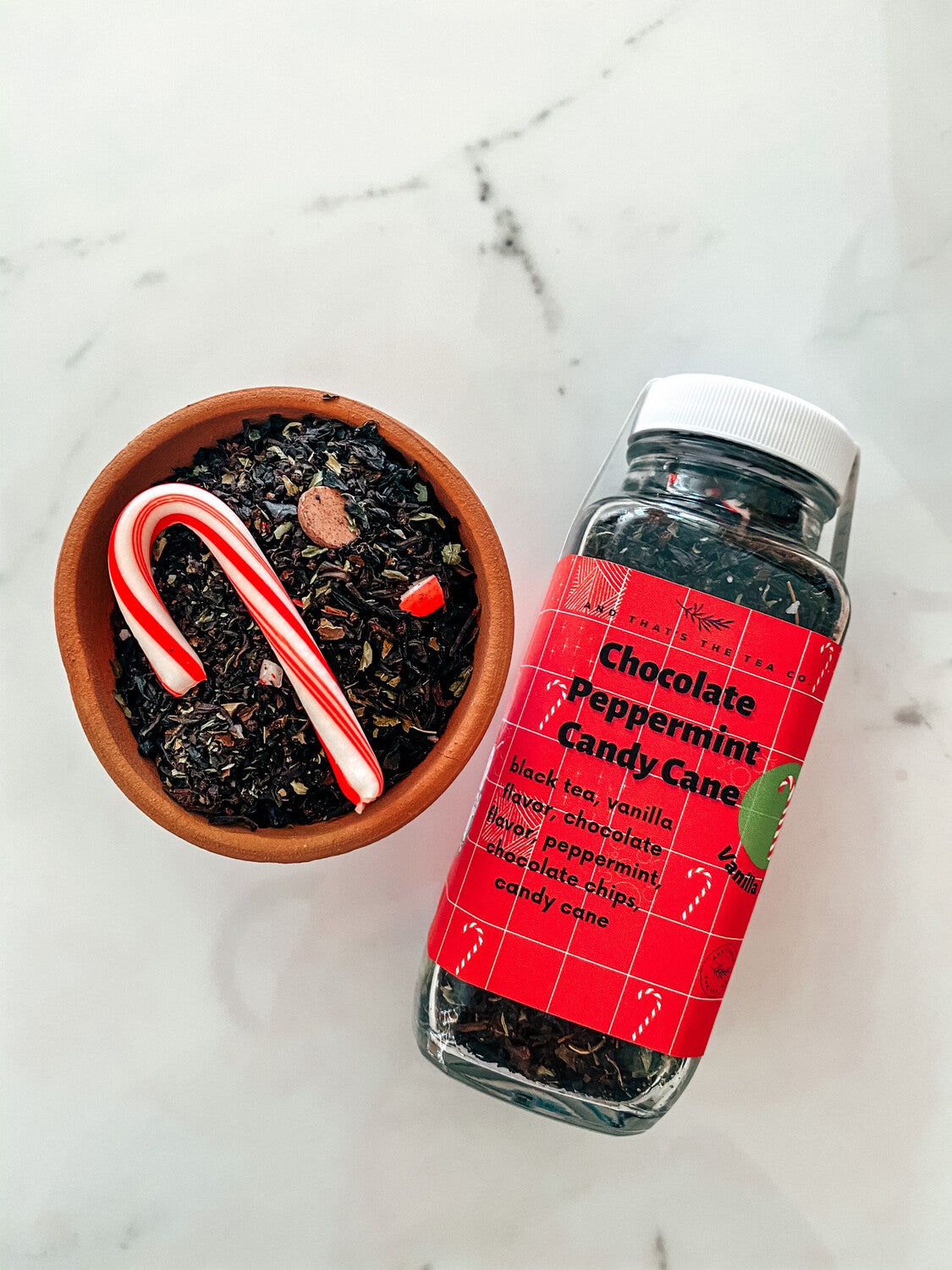 Chocolate Peppermint Candy Cane — Loose Leaf Tea