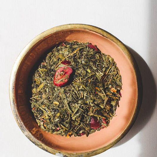 wild cherry - Japanese cherry blossoms green loose leaf tea