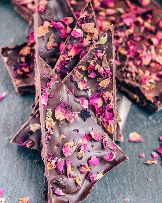 Cherry Rose Milk Chocolate Bark