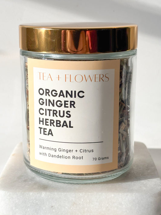 organic ginger citrus herbal tea