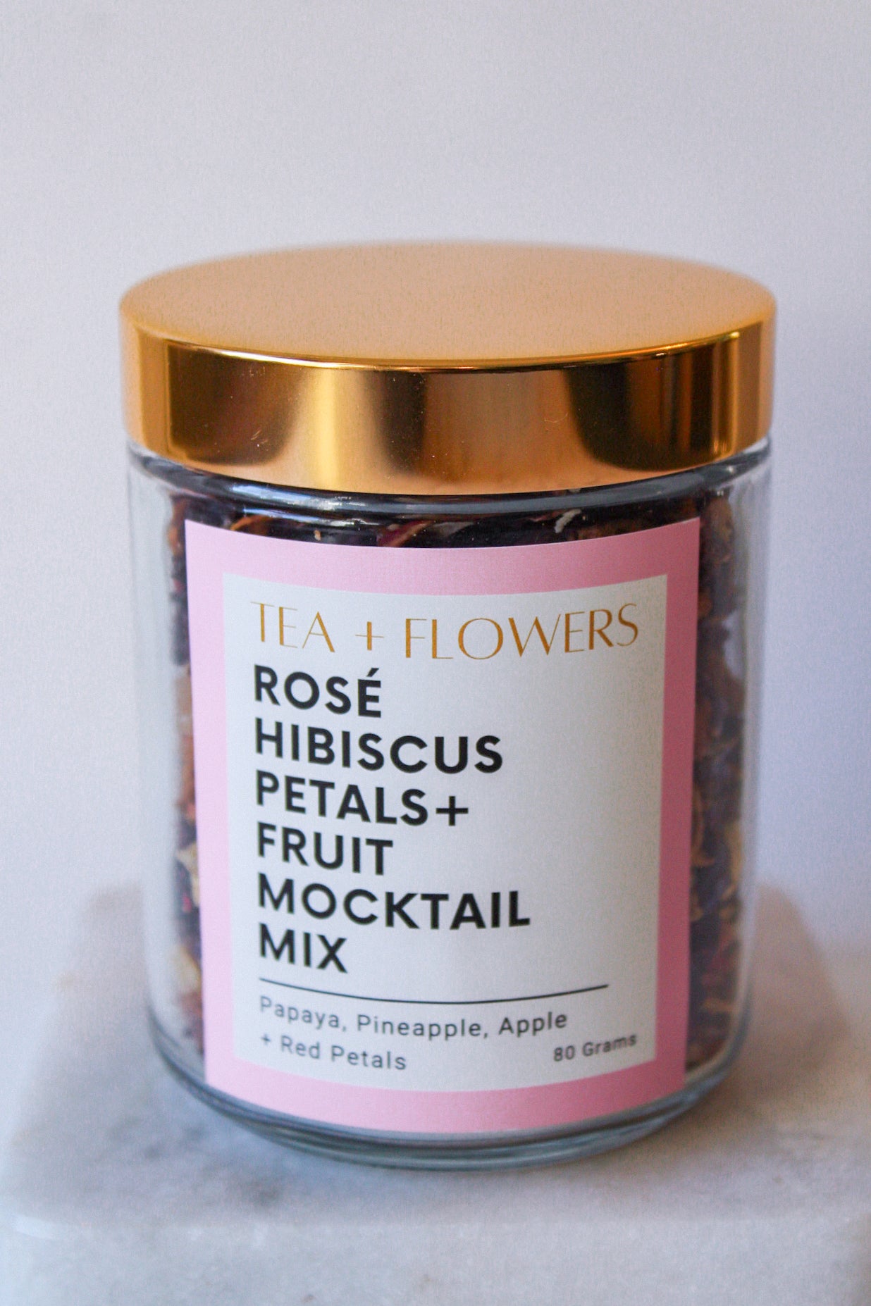 Rosé Hibiscus Petals + Fruit Mocktail Mix
