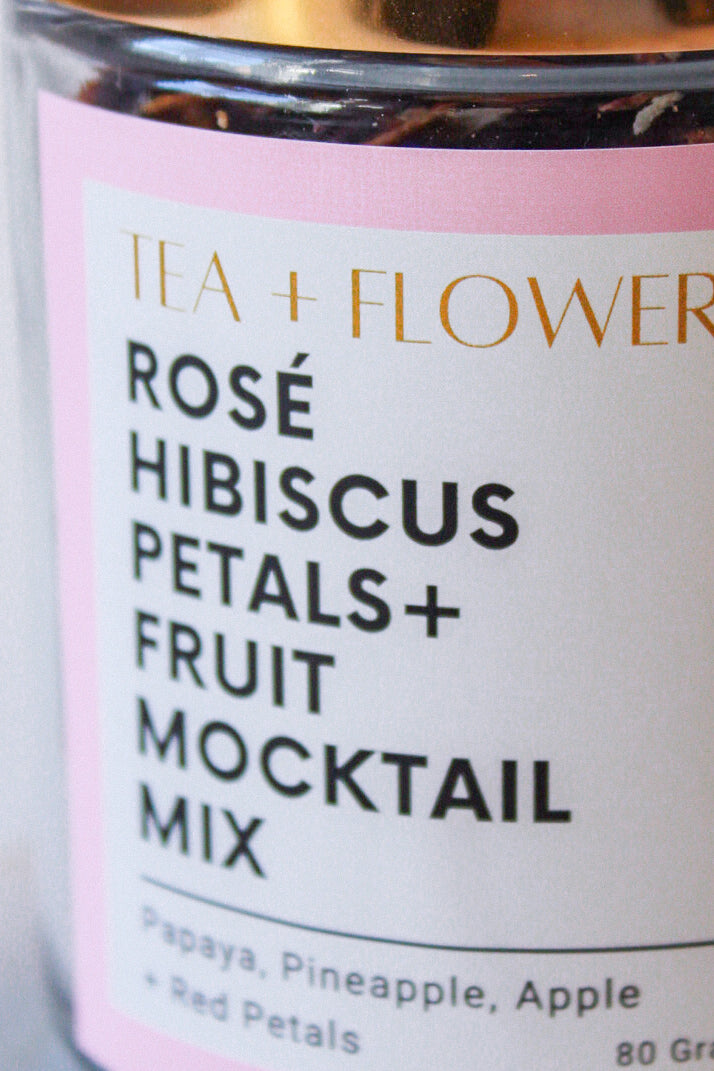 Rosé Hibiscus Petals + Fruit Mocktail Mix
