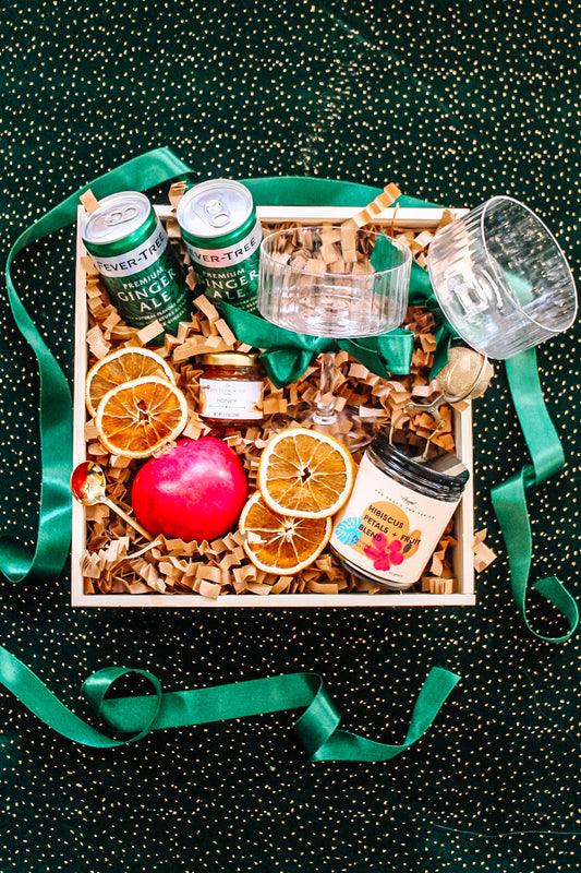 Sparkling Holiday Pomegranate + Hibiscus Mocktail Box